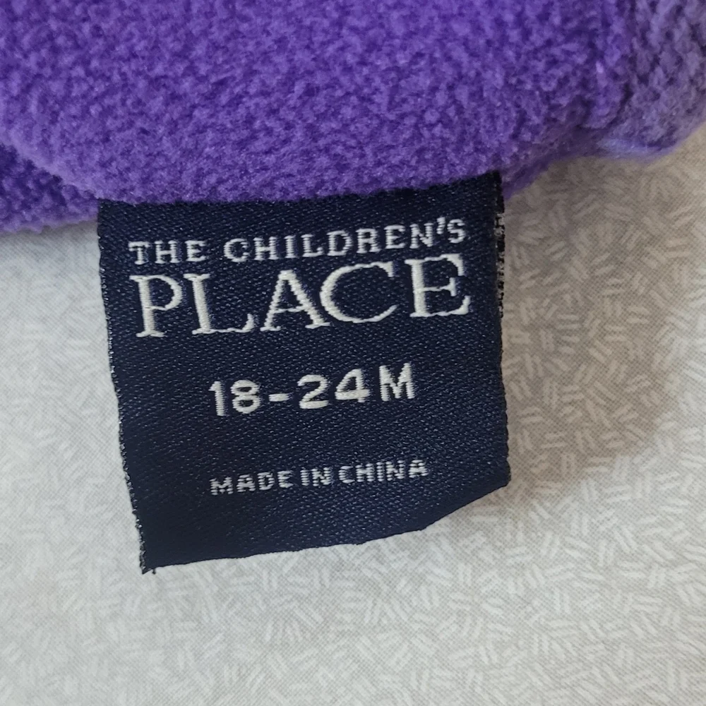 Children's Place Winter Beanie Knit Hat With Ear Flaps, 18-24 Months Pom pom